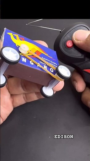 DiY mini match box car |mini wireless toy car | #diy #toys #motar #shorts