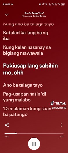 Ano Ba Talaga Tayo — Full Lyrics ng kanta