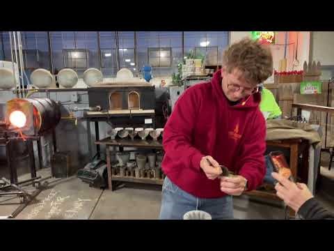Glass Blowing: Pine Trees
