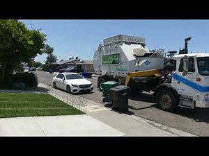 San Diego Side Loader Garbage Truck Compilation