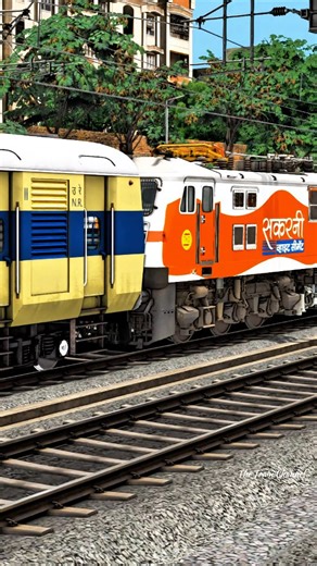 WAP-7 COUPLING DMU TRAIN INDIAN TRAIN SIMULATOR 🚆 #reels #viral #trending #train #fyp #trains #rail | TheTrain Channel
