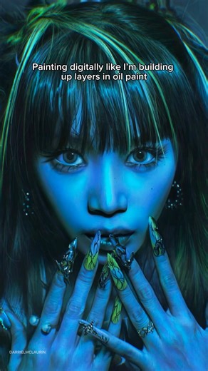 Digitally Painting in Layers #drawing #digitalart #portrait #procreate #artist #hyperrealism