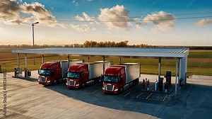 Decentralized hydrogen refueling stations providing clean fuel for buses, trucks, and delivery vehicles.