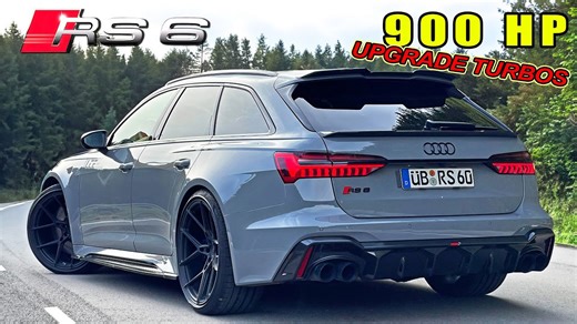 900HP Audi RS6 C8 – Big Turbo Beast Reviewed on Autobahn! 🔥POV + Track