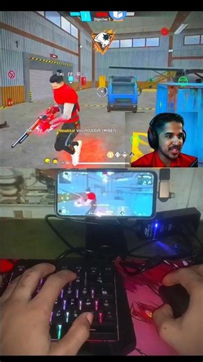 Free Fire Gaming keyboard mouse🖱️⌨️📲 Gameplay #mixpro #geekgamer #shorts #shortsviral #youtubeshorts