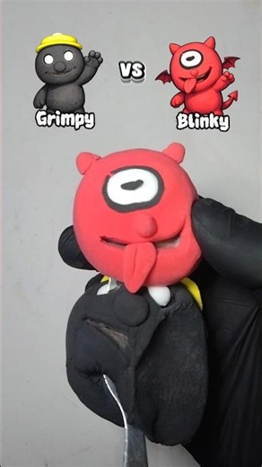 Satisfying.. Black vs Red monster clay