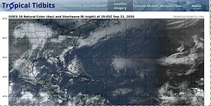 12K views · 331 reactions | Friday night video update on newly-formed Tropical Depression Nineteen (#TD19) east of Florida, Tropical Storm #Paulette, and other tropical threats: | Tropical Tidbits | Facebook