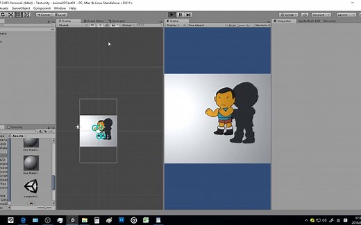 unity   anima2D制作角色的Idle动作