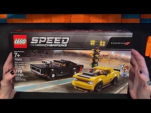 LEGO Speed Champion 2018 Dodge Challenger SRT Demon & 1970 Dodge Charger R/T 75893 Build and Review!