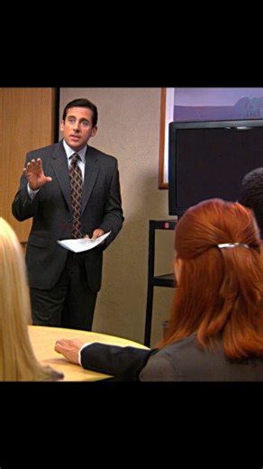 Shefasiiu on Instagram: "🎬 The Office (TV Series 2005–2013) 📺 9 Seasons • Comedy 🎞️ In this iconic scene from the episode "Launch Party," the Dunder Mifflin staff is distracted during a meeting by the DVD logo bouncing on the TV screen. Jim Halpert explains the office-wide obsession: they are all waiting for the perfect moment when the logo hits the corner of the screen. While Michael Scott talks about business strategies, the tension in the room builds until the "impossible" happens, leading