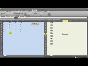 2D Excel table into 1D
