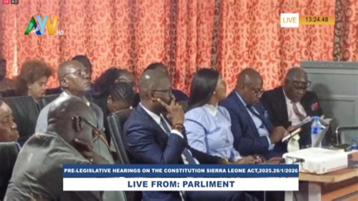 PRE-LEGISLATIVE HEARINGS ON THE CONSTITUTION SIERRA LEONE ACT, 2025-26/1/2026 | AYV News
