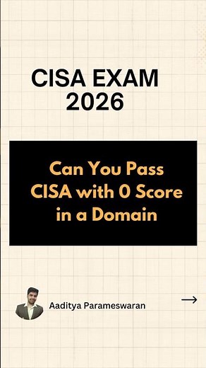 Can You Pass CISA If You Fail One Domain? | CISA Scoring Explained (450/800 Rule)