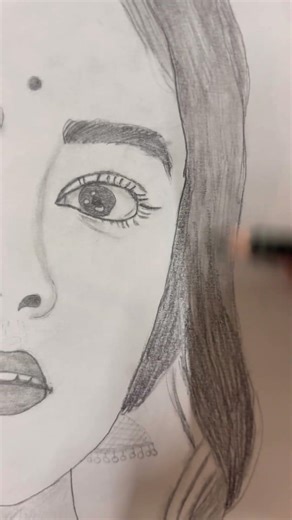 Pencil sketch of Mrunal Thakur ✏️🎨 #growth #explorepage #viral #mrunalthakur #sitaram #viralposts