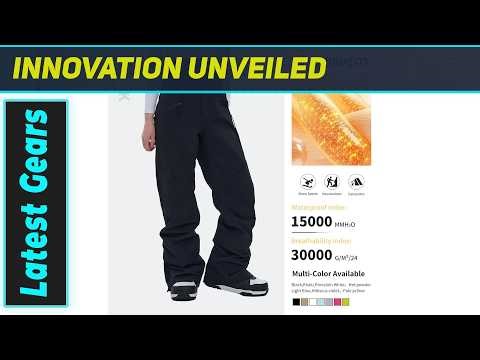 Ultimate Winter Shield: Ski Pants Snow Snowboard Pants Deliver Amazing Warmth & Dryness