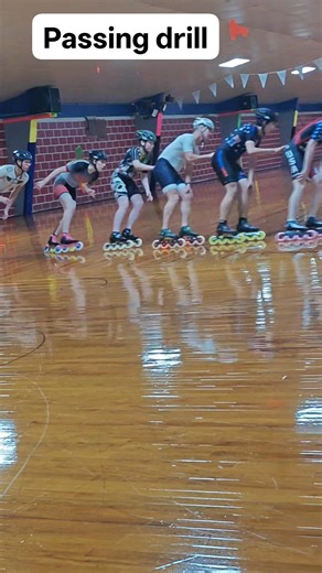 Advanced passing drill | Team Velocity Speed Skating Team