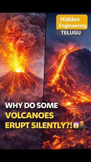 Why Do Some Volcanoes Erupt SILENTLY?! 😳🌋 | Hidden Engineering Telugu