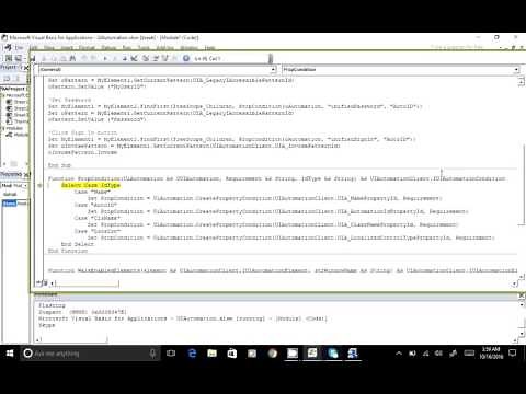 Part 2 UI Automation with Excel VBA using UIAutomationClient dll
