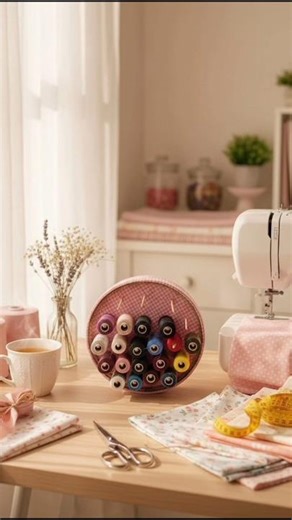 Smart DIY Sewing Thread Organizer Using Cardboard | Budget Craft Hack #diy #cheaporganizers #crafts