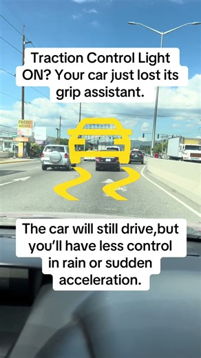 The tractioncontrol light. #TractionControlLight #DashboardWarning #CarSafety #ABS #vehicle