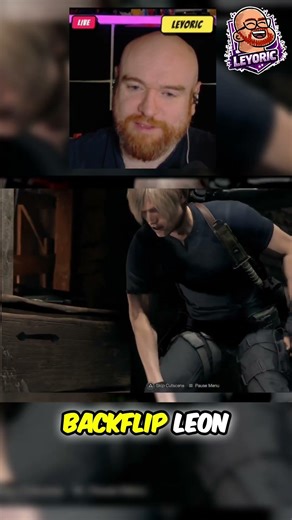 RE4 Unnecessary Backflip - Chainsaw lady stole my crank #re4 #residentevil4 #residentevil4remake