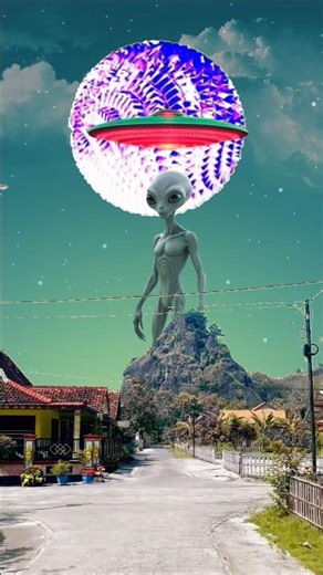 Giant Alien in the Village | UFO Invasion on Earth 🌌🚀