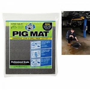 New Pig Pig Mat Roll Absorbent Pads 15-Pack 8-Layer Polypropylene (25101)