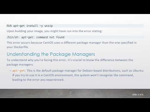 How to Fix the unzip Installation Issue in CentOS Docker Containers