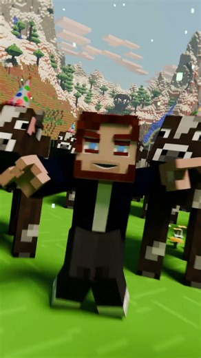 Cow Dance Meme - Minecraft Version 🐄 #minecraft #shorts #entertainment #dance #memes #music