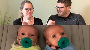 68K views · 3.3K reactions | Deaf Illinois couple gives birth to twin boys during Covid-19 Transcript: https://www.dailymoth.com/blog/deaf-illinois-couple-gives-birth-to-twin-boys-during-covid-1 | The Daily Moth | Facebook