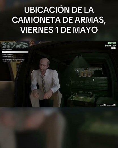 La ubicación de la camioneta de armas HOY en GTA
