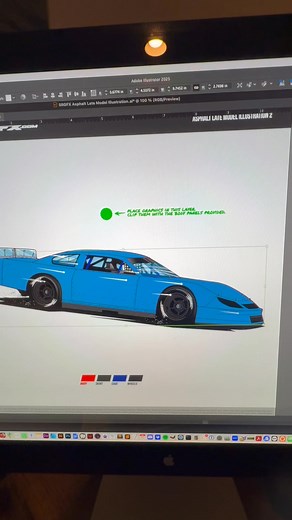 Major update now available for Asphalt Late Model Illustration 2, link in the comments. | School of Racing Graphics | Facebook