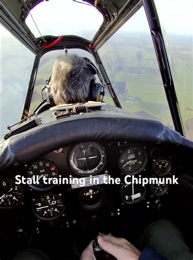Stall training in the Chipmunk #aviation #rememberinghistory #history #flying