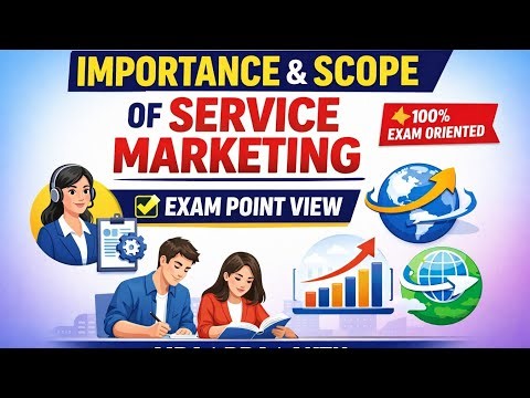 👉 Importance & Scope of Service Marketing | 100% Exam Oriented | AKTU MBA