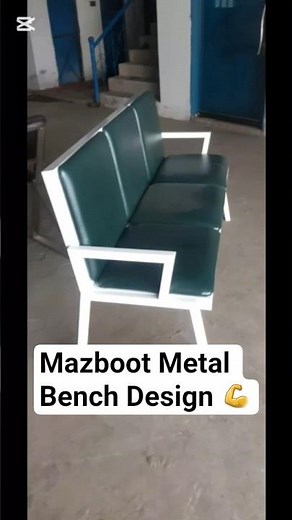 Fabrication Stylish 3 Seater Metal Bench | Waiting Room Chair Design 💺✨