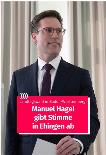 Baden-Württemberg wählt: Manuel Hagel gibt Stimme ab
