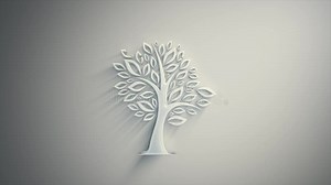 Abstract Tree Icon Silhouette Reveal Animation Stock Video - Video of life, decoration: 200310811