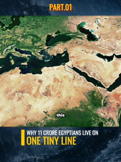 Why 11 Crore Egyptians Live On One Tiny Line - Pt.1 #geography | Geography