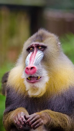 Photo-realistic Rafiki from Lion King#mandrill #yellow #animal #nostalgic #calm #monkey #bokeh #wildlife #LionKing #movie #fyp
