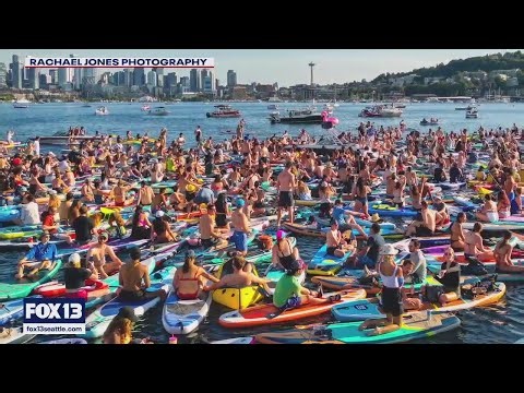 Paddle board raves on Lake Union | FOX 13 Seattle