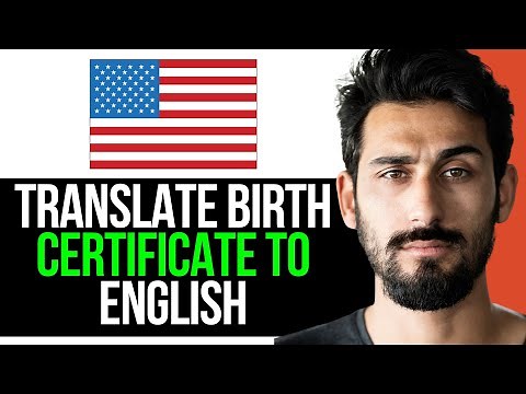 How to Translate Birth Certificate to English in the UNITED STATES (EASY GUIDE) [2024]