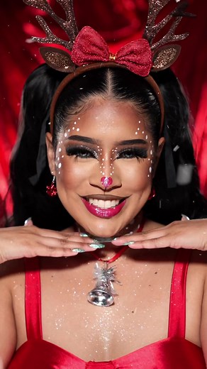 Christmas Makeup Tutorial Featuring Rudolph