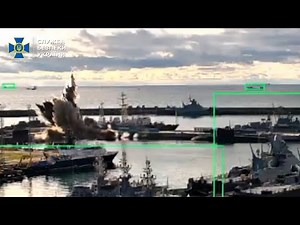 Ukraine Destroys Kilo-Class Submarine at Novorossiysk Using UNDERWATER Marine Drone