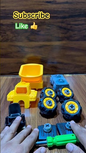 Unboxing & Building a Colorful Toy Dump Truck 🚚 | Fun Kids Assembly Video#satisfying