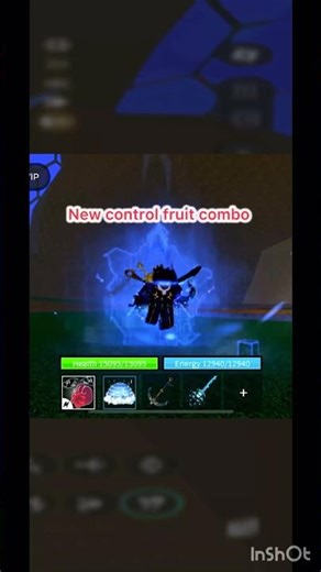 New control fruit insane combo!🤯☠️#roblox #shorts