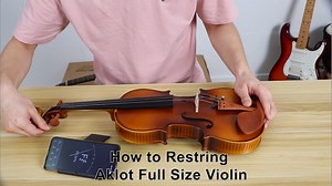 Watch How to restring AKLOT violin - Full size 4/4 fiddle on Amazon Live