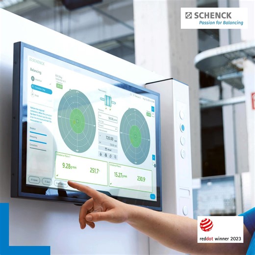 𝟮𝟯𝗿𝗱 𝗗𝗲𝗰𝗲𝗺𝗯𝗲𝗿 – 𝗔 𝗹𝗼𝗼𝗸 𝗯𝗮𝗰𝗸 𝗮𝘁 𝗮𝘄𝗮𝗿𝗱-𝘄𝗶𝗻𝗻𝗶𝗻𝗴 𝗱𝗲𝘀𝗶𝗴𝗻🎄 The number 23 takes us back to an important milestone: 2023, the year Schenck ONE received the prestigious Red Dot Award for its outstanding user interface and design quality. This recognition marked a turning point — proof that balancing software can be intuitive, modern, and beautifully designed. Built for the entire balancing process, Schenck ONE impressed the jury with: ✔️ clear operator guidance ✔