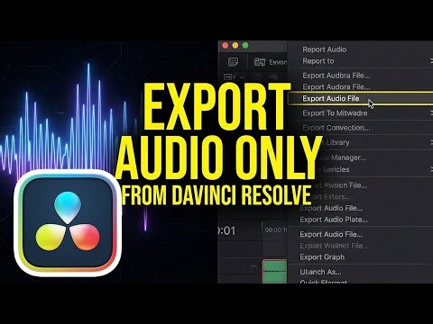 How to Export Audio Only in DaVinci Resolve (2026 Fast Method)
