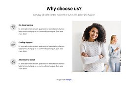 An open management style - Website Template by Nicepage