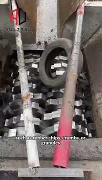 Industrial Tire Shredding Machine with High Torque Motor